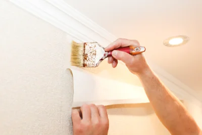Pose de papier peint à Sassenage — revêtements muraux et toiles de verre